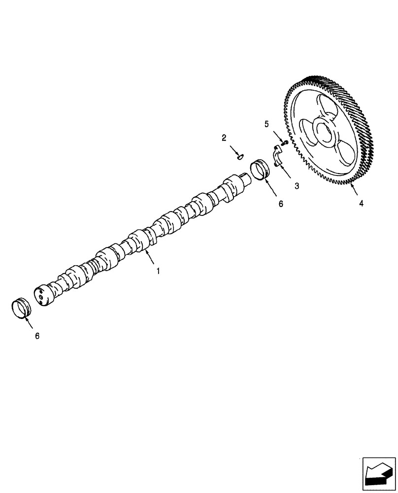 Схема запчастей Case IH 2588 - (10.106.01) - CAMSHAFT (10) - ENGINE