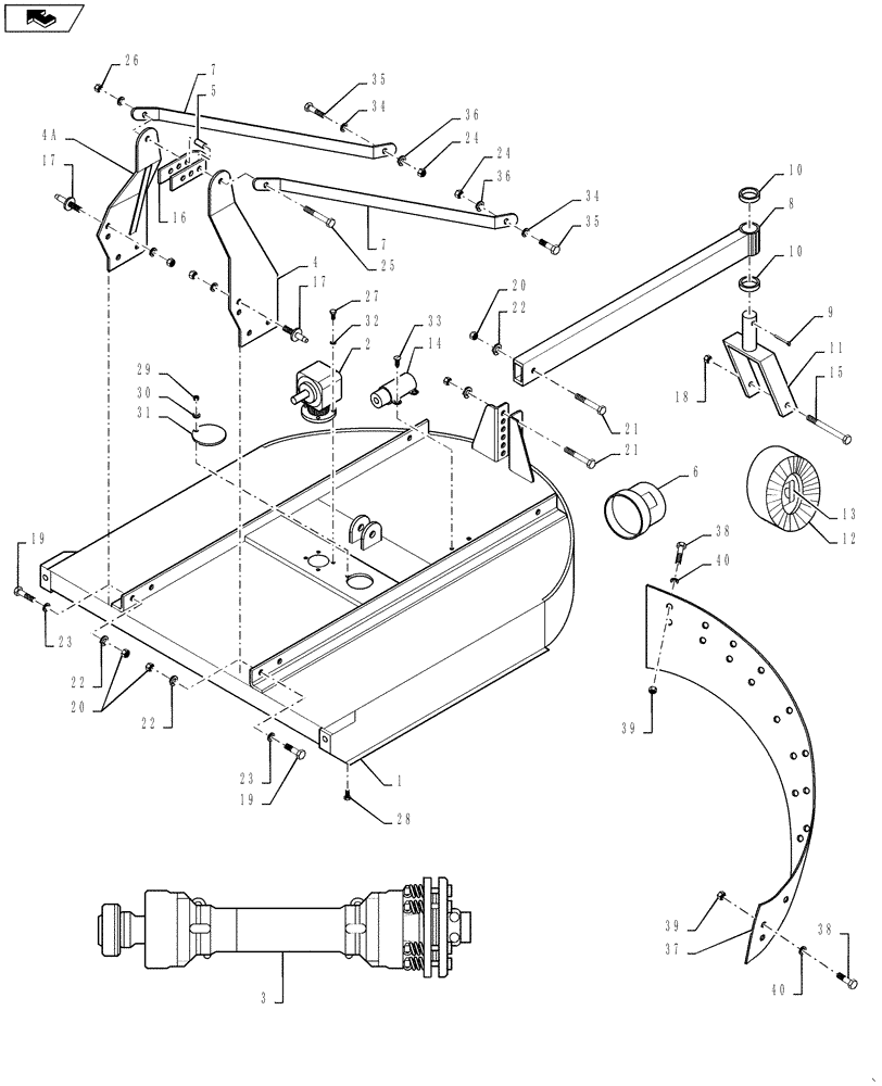 Схема запчастей Case IH RC725 - (001) - MAIN ASSEMBLY 