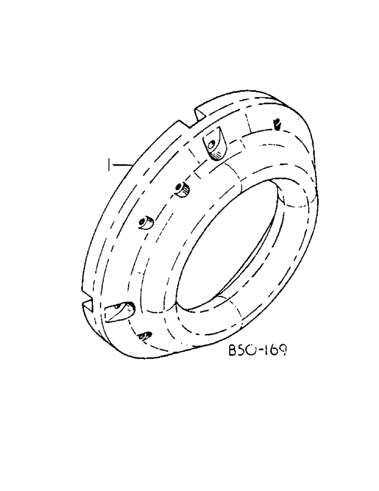 Схема запчастей Case IH 584 - (15-08) - REAR WHEEL WEIGHTS, SOLID TYPE Wheels & Traction