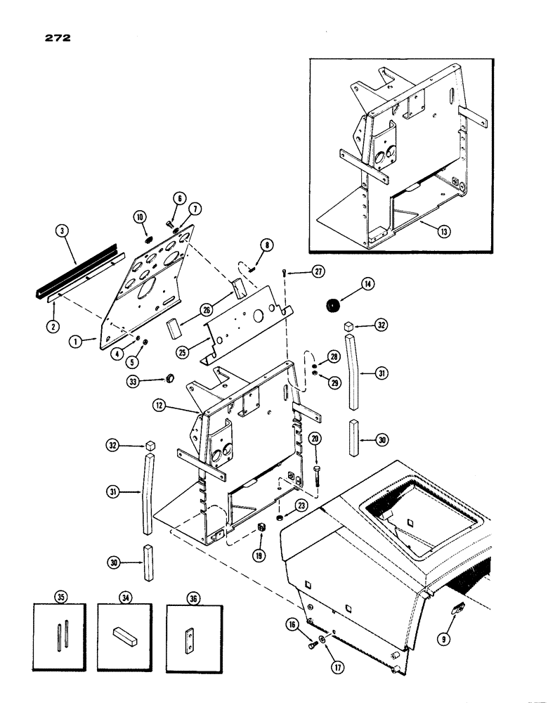 Схема запчастей Case IH 770 - (272) - INSTRUMENT PANEL (09) - CHASSIS/ATTACHMENTS