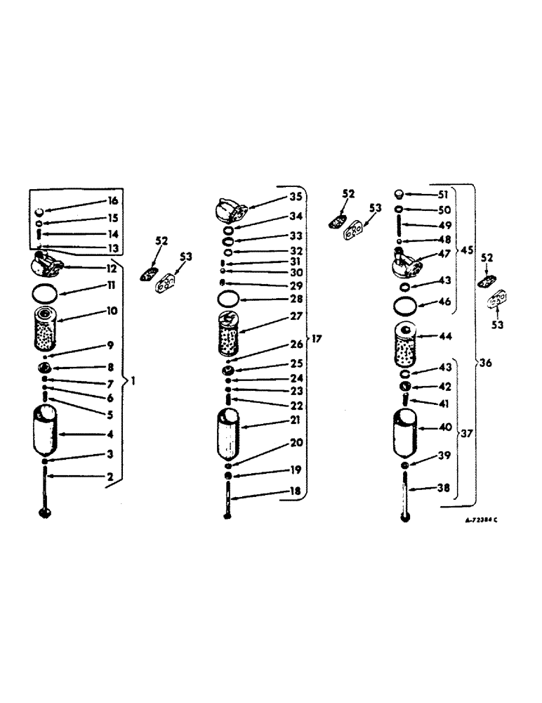 Схема запчастей Case IH BC-144 - (H-27) - LUBRICATING OIL FILTER 