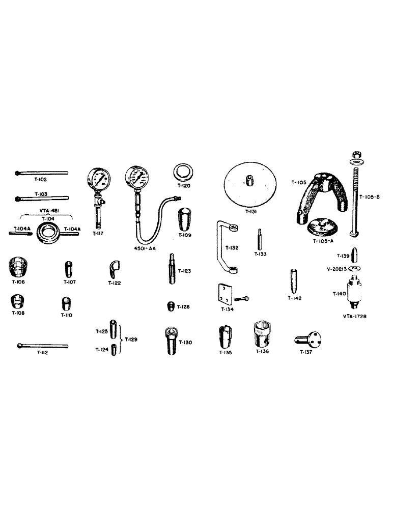 Схема запчастей Case IH VAI-SERIES - (116) - SERVICE TOOLS (88) - ACCESSORIES