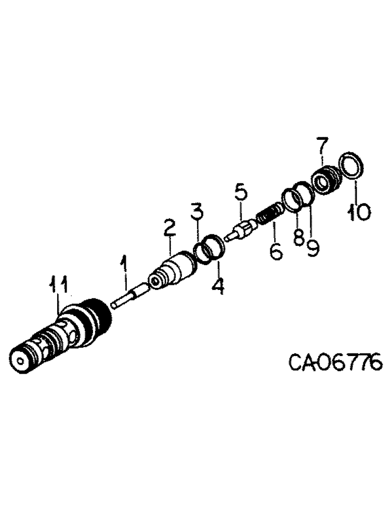Схема запчастей Case IH 5488 - (10-53) - HYDRAULICS, DROP VALVE ASSY (07) - HYDRAULICS