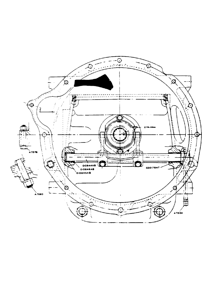 Схема запчастей Case IH 400-SERIES - (106A) - CLUTCH THROWOUT ASSEMBLY, FOR FOOT OPERATED CLUTCH (06) - POWER TRAIN