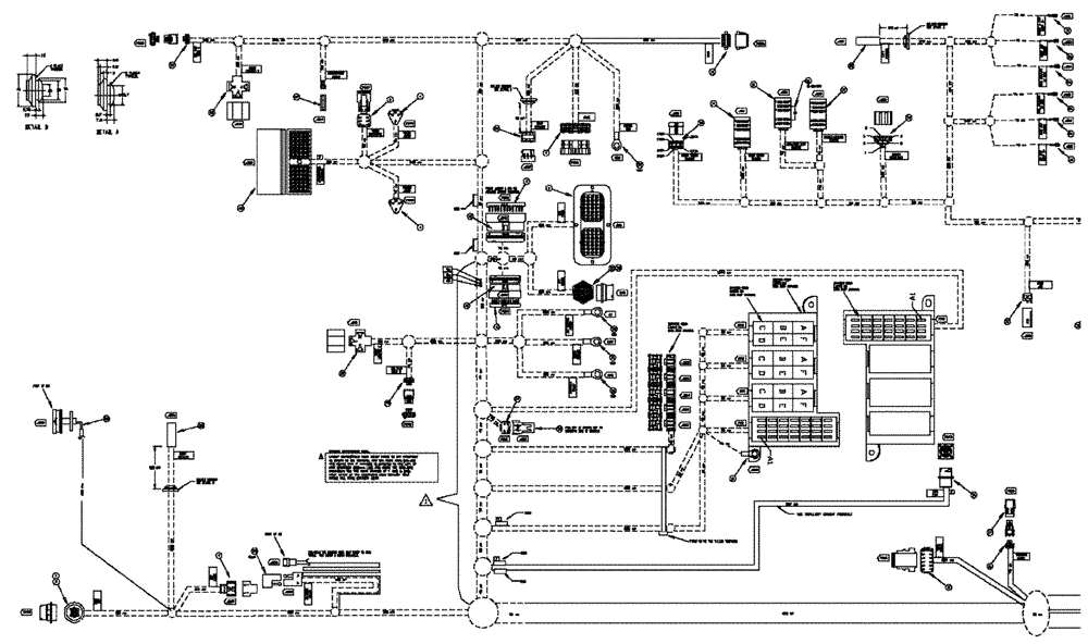Схема запчастей Case IH TITAN 3520 - (08-016[02]) - HARNESS CAB MAIN (06) - ELECTRICAL