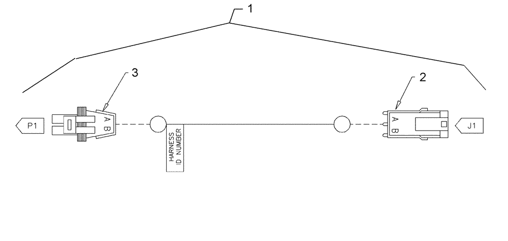 Схема запчастей Case IH 810 - (13-030) - HARNESS 87627293, EXTENSION FOR FOAM MARKER (06) - ELECTRICAL