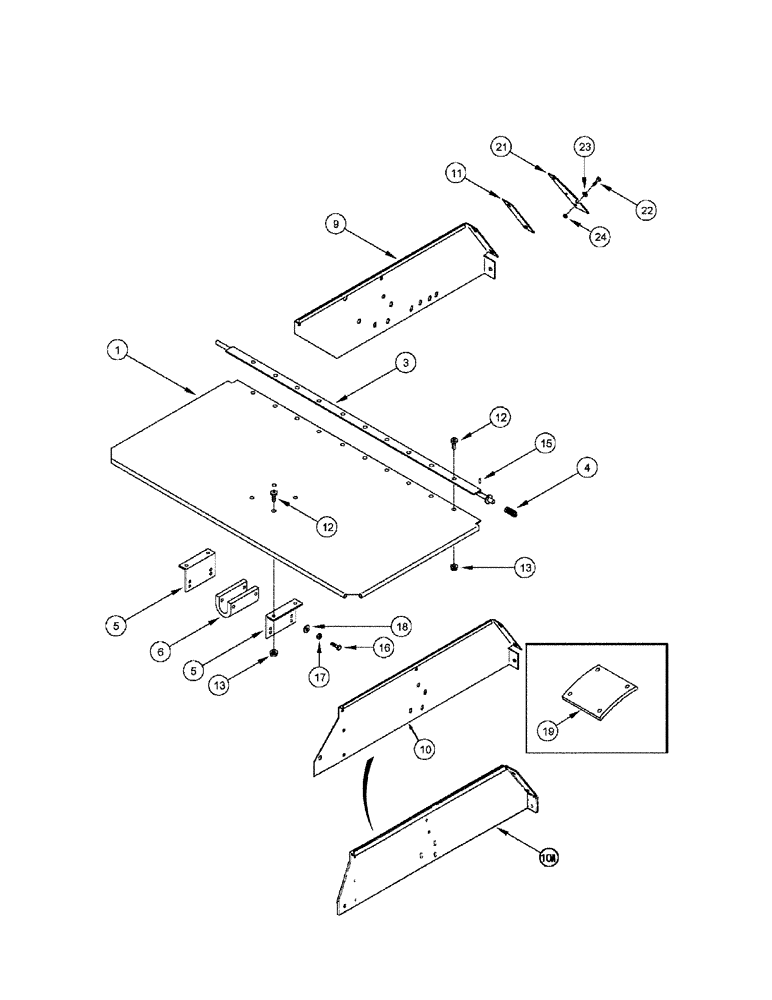 Схема запчастей Case IH 2344 - (05-13) - AXLE, STEERING - SHIELD - BSN JJC0174449 (04) - STEERING