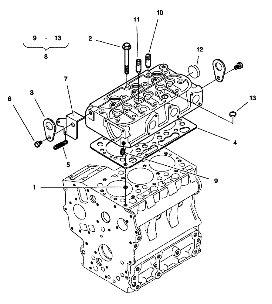 Схема запчастей Case IH SCOUT XL - (10.101.01[02]) - CYLINDER HEAD - DIESEL ENGINE (10) - ENGINE