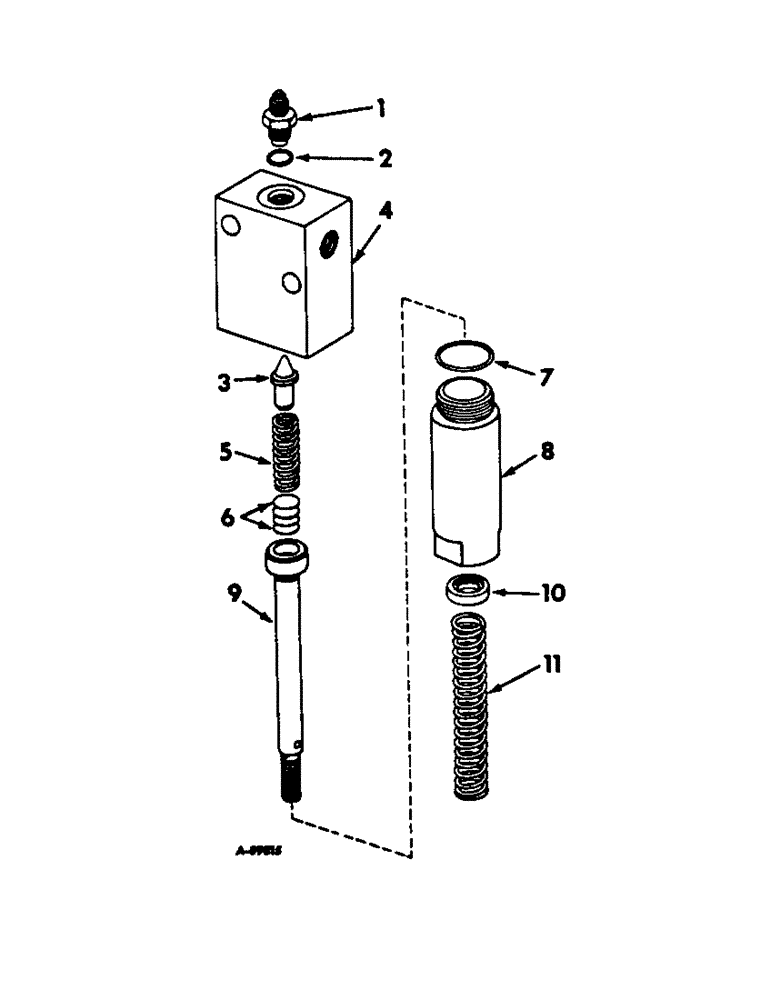 Схема запчастей Case IH 2544 - (F-20) - HYDRAULICS SYSTEM, PILOT RELIEF VALVE, FOOT-N-INCH, TRACTORS WITH HYDROSTATIC DRIVE (07) - HYDRAULIC SYSTEM