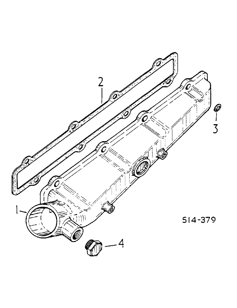 Схема запчастей Case IH 258 - (12-099) - INTAKE MANIFOLD Power