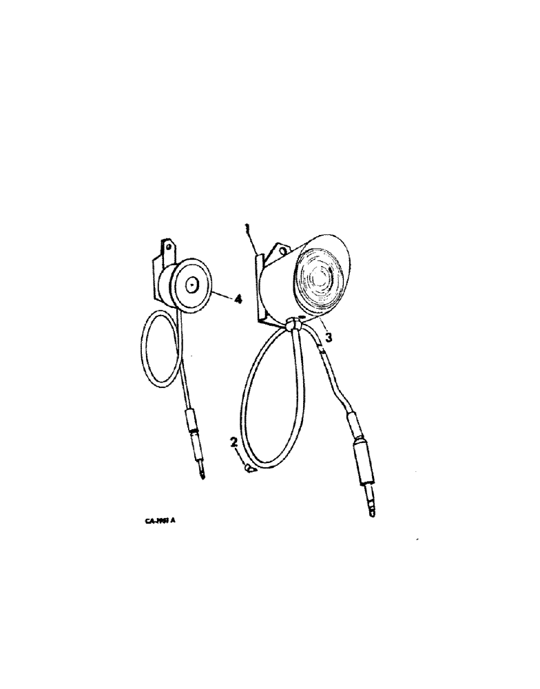 Схема запчастей Case IH 300 - (F-14) - REMOTE VISUAL AND HORN ALARM ATTACHMENT 