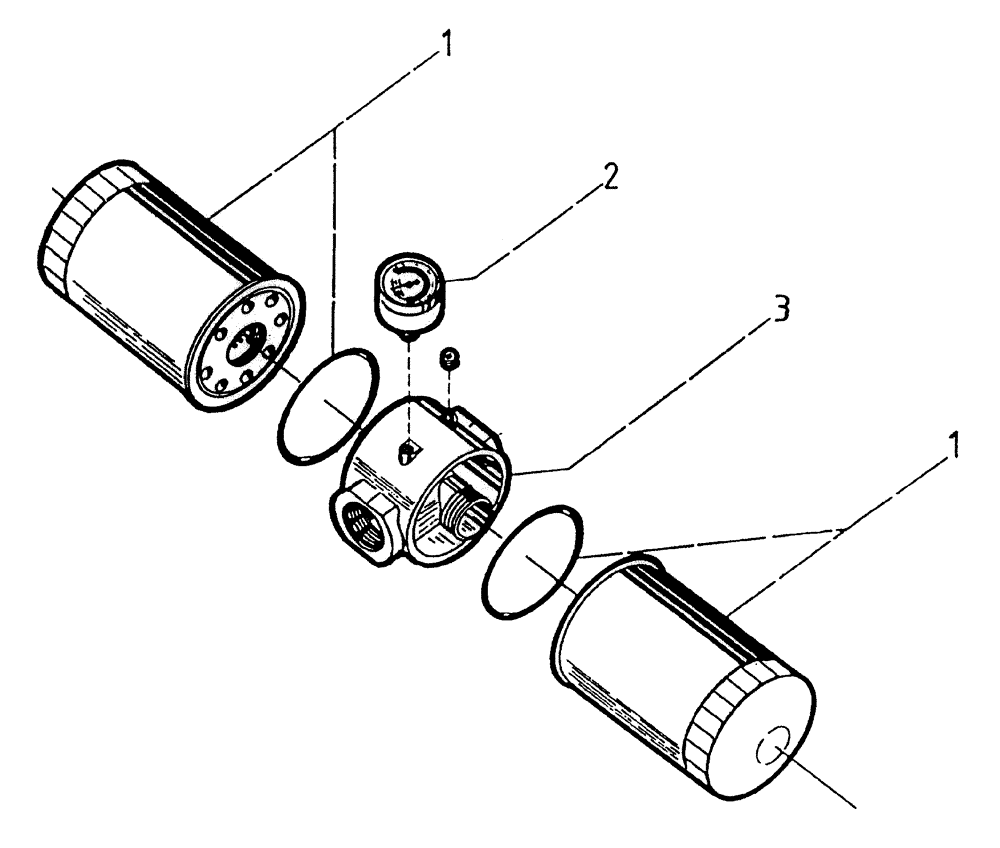 Схема запчастей Case IH 7700 - (B08[00A]) - SUCTION FILTER Hydraulic Components & Circuits