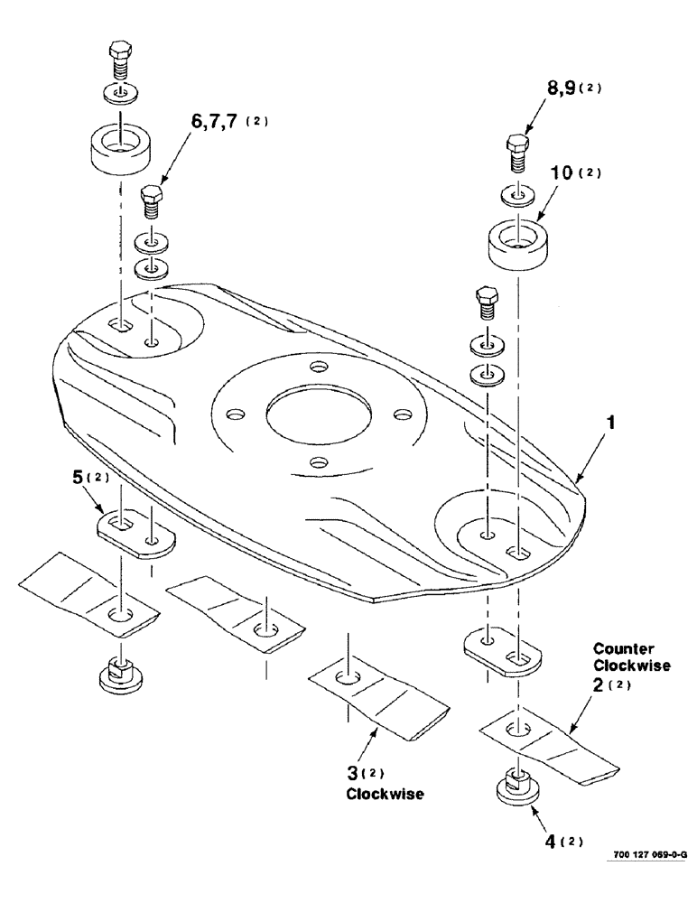 Схема запчастей Case IH 8312 - (3-10) - DISC ASSEMBLY (58) - ATTACHMENTS/HEADERS