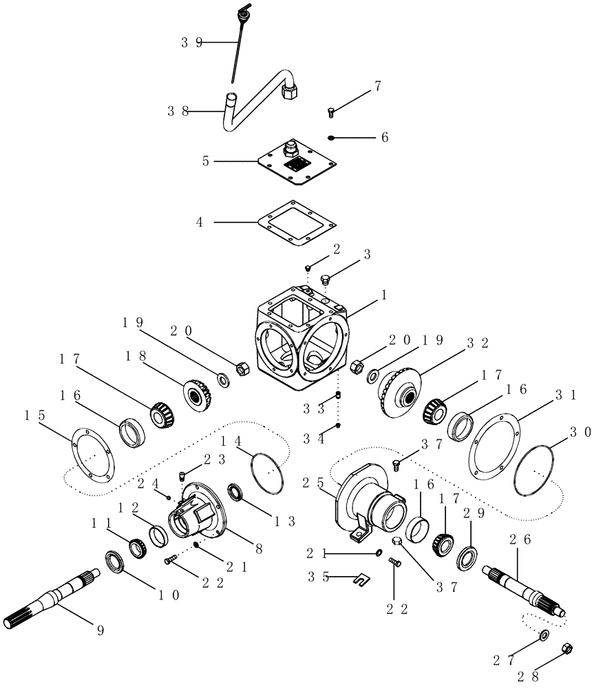 Схема запчастей Case IH 2388 - (09A-07[02]) - FEEDER - HOUSING, DRIVE AND FAN GEAR - ASN JJC0268800 (13) - FEEDER