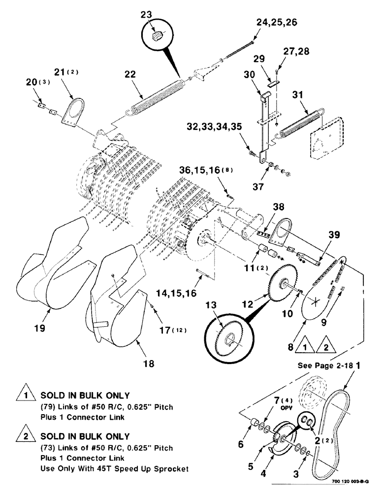 Схема запчастей Case IH 8480 - (3-08) - PICKUP DRIVE AND DEFLECTOR ASSEMBLY, SERIAL NUMBER CFH0051673 AND LATER Pickup