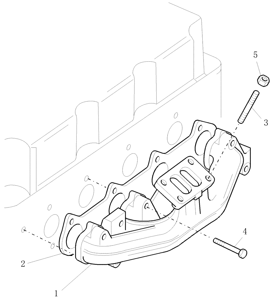 Схема запчастей Case IH WDX1101 - (087) - ENGINE, EXHAUST MANIFOLD (10) - ENGINE