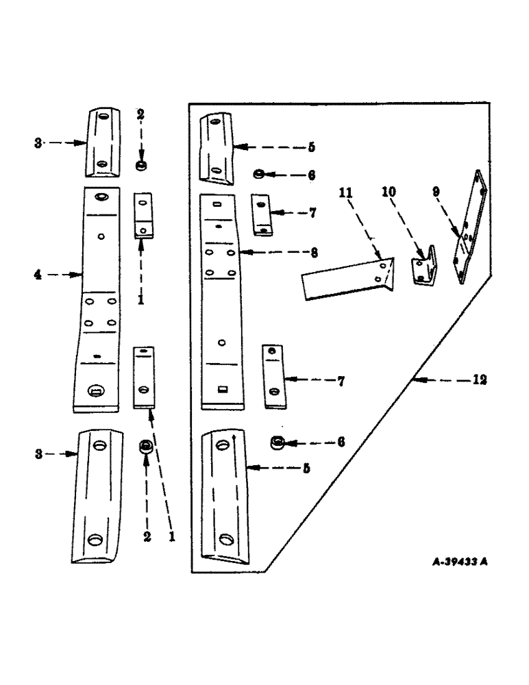 Схема запчастей Case IH 2CK-FTC26 - (B-11) - ROTOR BAR AND SHREDDING ATTACHMENT 