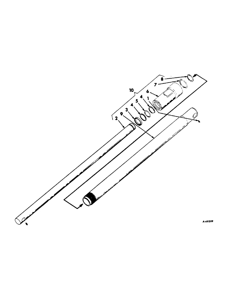 Схема запчастей Case IH 1000 - (E-07) - HYDRAULIC LIFT CYLINDER 