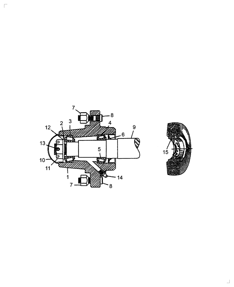 Схема запчастей Case IH 717721446 - (004.03) - WHEEL HUB 