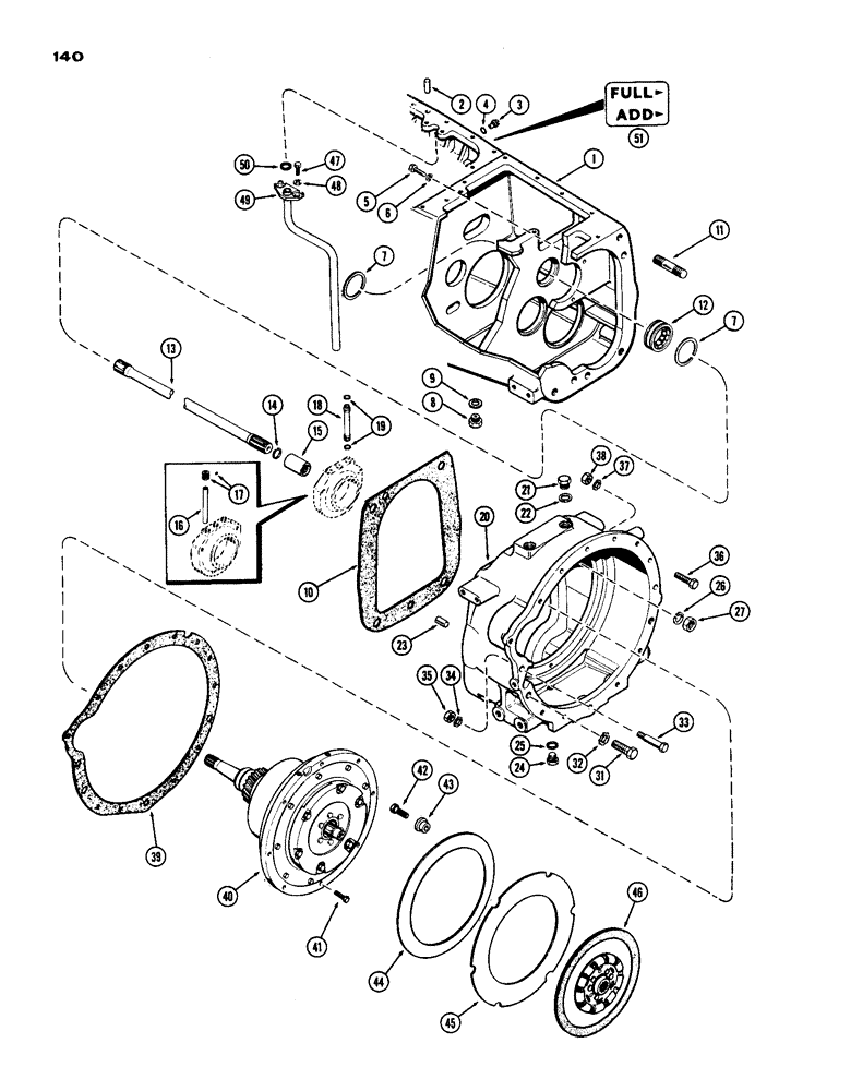 Схема запчастей Case IH 770 - (140) - POWER SHIFT AND TRANSMISSION HOUSINGS, POWER SHIFT (06) - POWER TRAIN