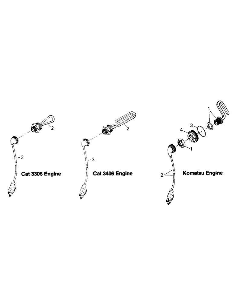 Схема запчастей Case IH SM-325 - (04-06) - ENGINE BLOCK HEATER, CAT 3306, 3406 AND KOMATSU ENGINES (04) - Drive Train