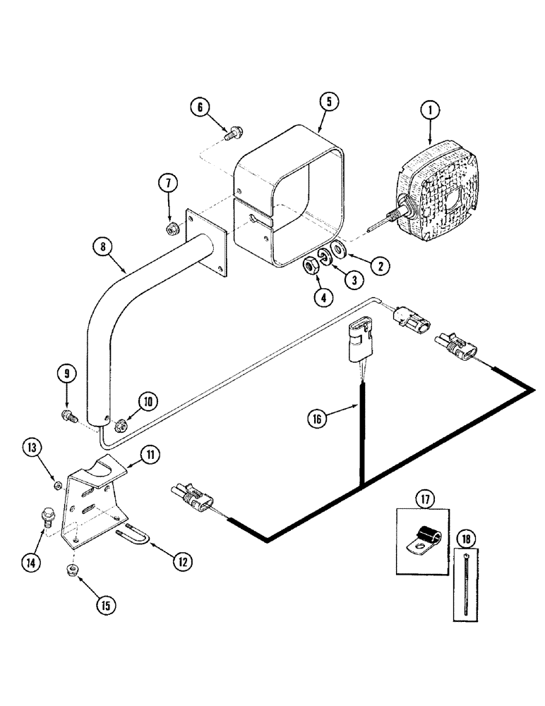 Схема запчастей Case IH 1010 - (4-02) - WIRING HARNESS AND LAMP MOUNTING (55) - ELECTRICAL SYSTEMS