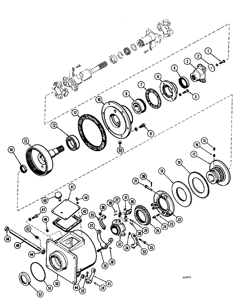 Схема запчастей Case IH 1470 - (170) - P.T.O. CLUTCH (06) - POWER TRAIN