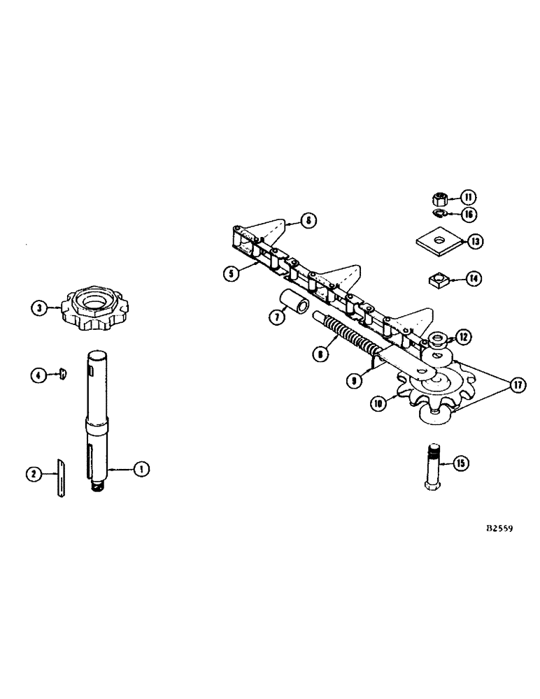 Схема запчастей Case IH 402 - (74) - OUTER GATHERING CHAINS AND IDLERS, ROWS 2, 3 AND 4 (58) - ATTACHMENTS/HEADERS