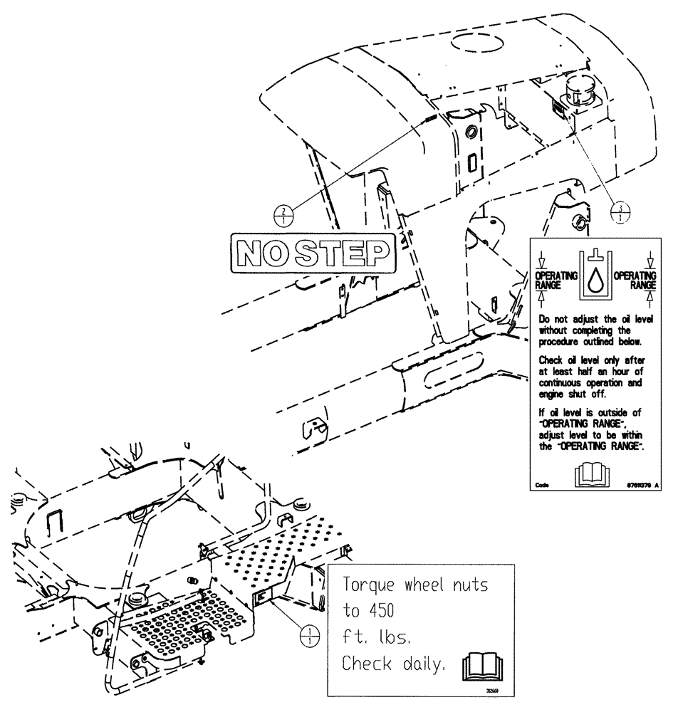 Схема запчастей Case IH SPX3320 - (10-004[02]) - OPERATIONAL GROUP (13) - DECALS