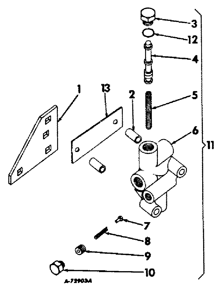 Схема запчастей Case IH 403 - (177) - HYDRAULIC STEERING FLOW DIVIDER, SIDE LEVELING (35) - HYDRAULIC SYSTEMS
