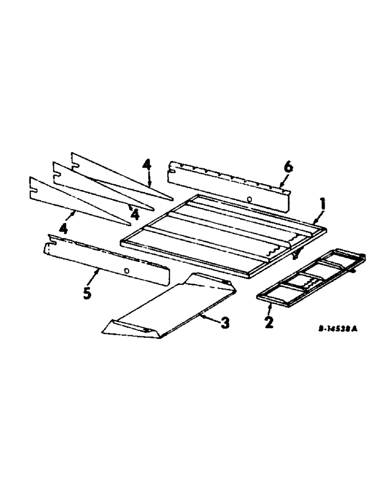 Схема запчастей Case IH 915 - (R-42) - SEPARATOR, CHAFFER SIEVE AND EXTENSION, SERIAL NO. 3179 AND BELOW Separation
