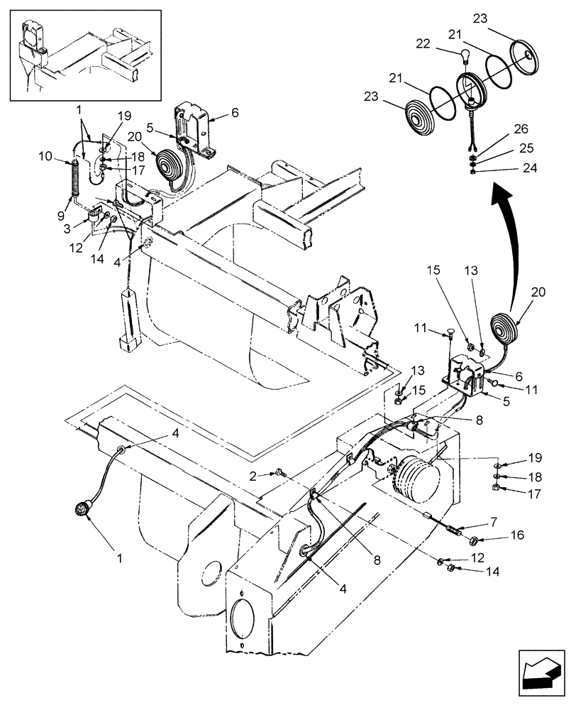 Схема запчастей Case IH RD162 - (55.100.01) - ELECTRICAL (55) - ELECTRICAL SYSTEMS