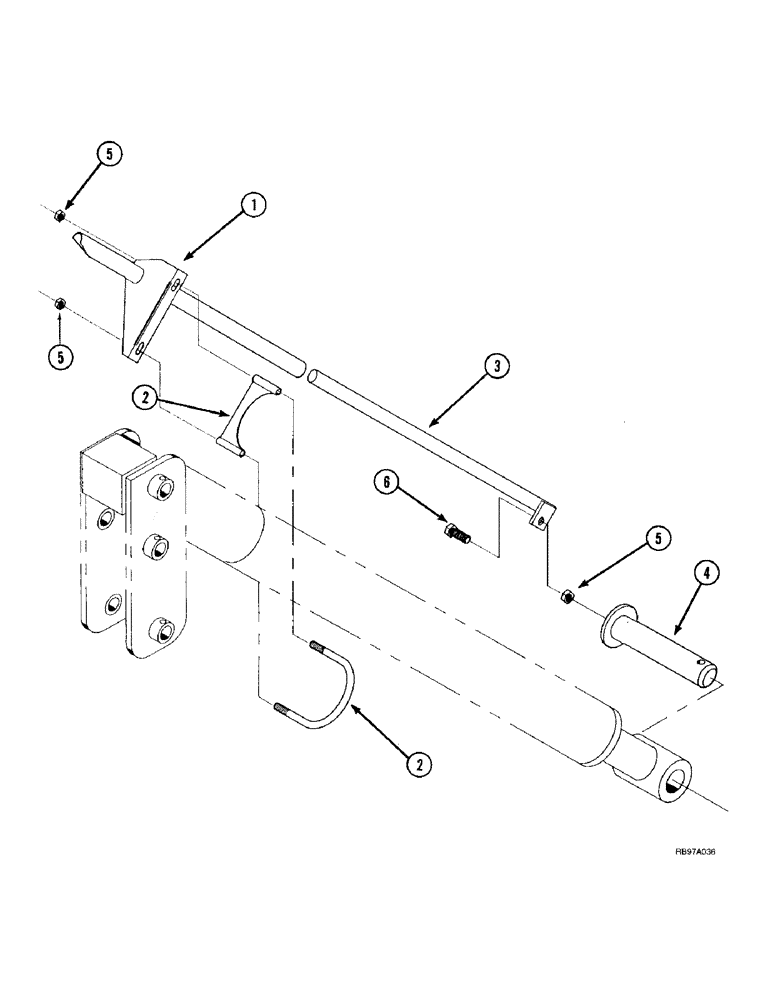 Схема запчастей Case IH L300 - (9-08) - BUCKET LEVEL INDICATOR (09) - CHASSIS/ATTACHMENTS