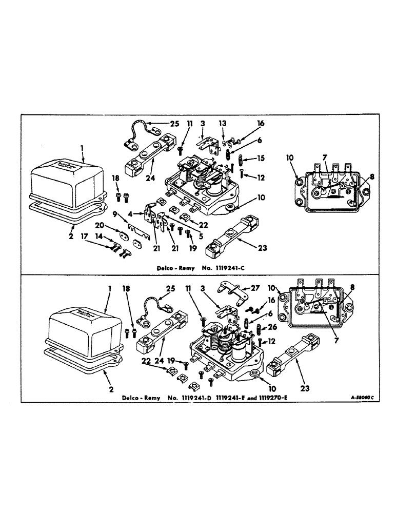 Схема запчастей Case IH 660 - (105) - ELECTRICAL SYSTEM, VOLTAGE REGULATOR, DELCO-REMY, INTERNATIONAL 660 SERIES (06) - ELECTRICAL SYSTEMS