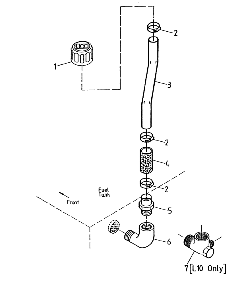 Схема запчастей Case IH 7700 - (C05-35) - FUEL TANK BREATHER (108 / 6CT / L10) Engine & Engine Attachments
