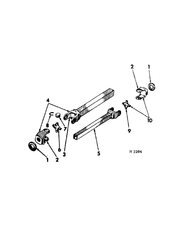 Схема запчастей Case IH 155 - (J-17[A]) - SIDE DRIVE UNIVERSAL ASSEMBLY (HAYES STEEL) 