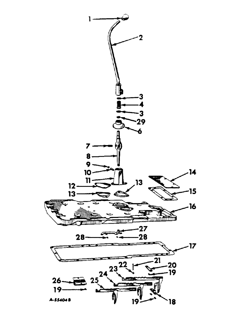 Схема запчастей Case IH 460 - (110) - REAR FRAME & DRIVING MECHANISMS, GEAR SHIFT MECHANISM & REAR FRAME COVER, REVERSE OPERATION Rear Frame & Driving Mechanisms