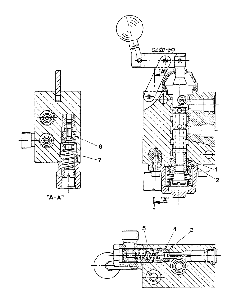Схема запчастей Case IH 833 - (10-64) - ADDITIONAL CONTROL VALVE, SINGLE ACTING - HENGSTLER (07) - HYDRAULICS