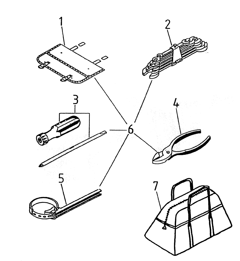 Схема запчастей Case IH 7700 - (C01-65) - TOOLS Engine & Engine Attachments