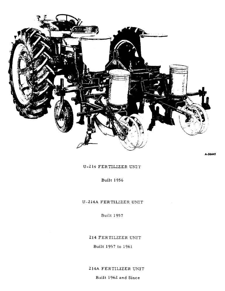 Схема запчастей Case IH 214 - (T-02) - U-214 FERTILIZER UNIT & U-214A FERTILIZER UNIT 