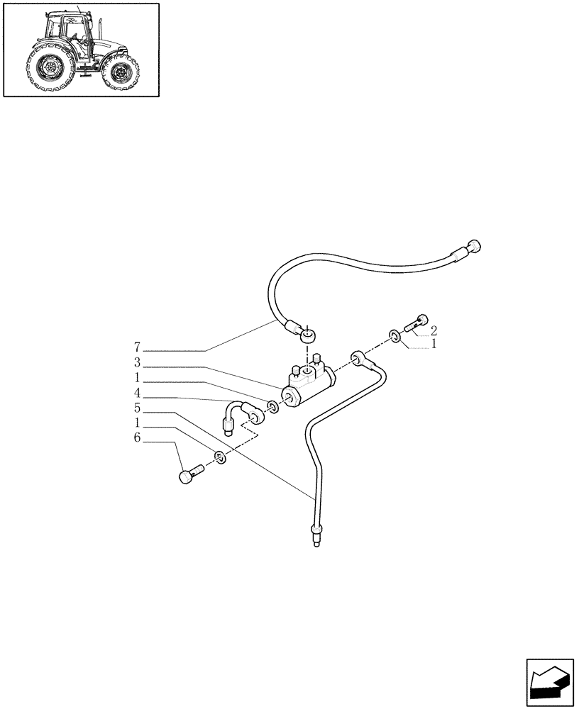 Схема запчастей Case IH JX90 - (1.68.5/04[02]) - (VAR.385) STANDARD FRONT AXLE W/LIMITED SLIP DIFF, W/ FRONT BRAKES (40KM/H) - LOGIC VALVE (04) - FRONT AXLE & STEERING
