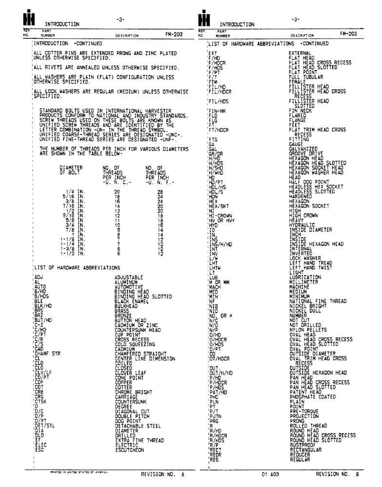 Схема запчастей Case IH 570 - (03) - INTRODUCTION (00) - COMPLETE MACHINE