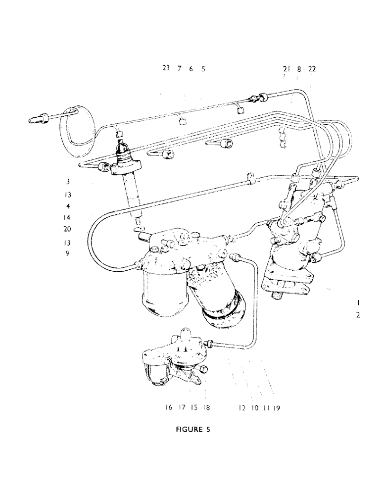 Схема запчастей Case IH 770A - (012) - INJECTION PUMP AND FUEL SYSTEM (01) - ENGINE