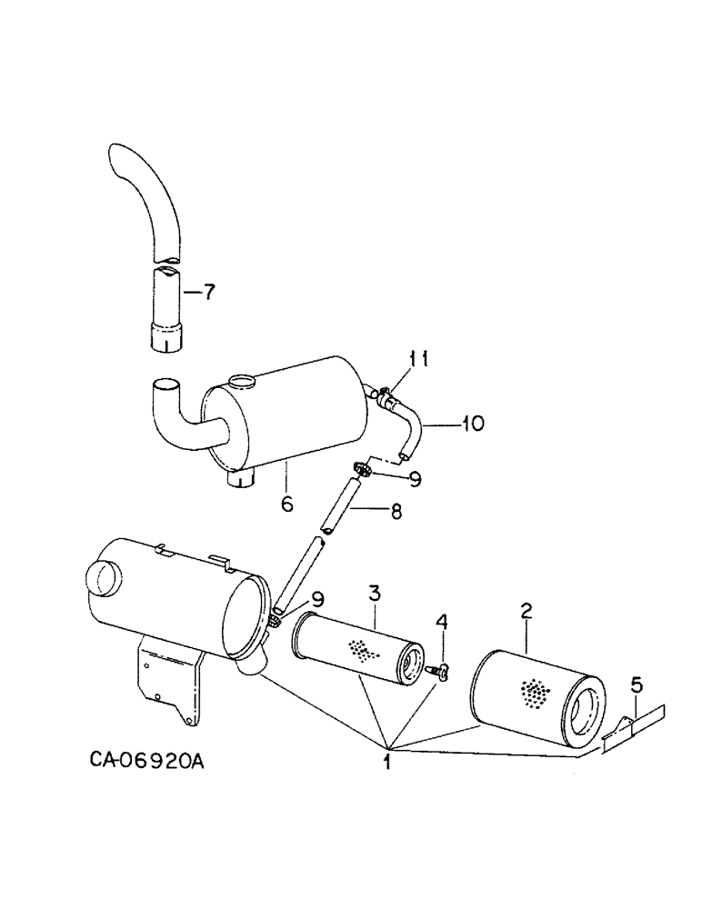 Схема запчастей Case IH 986 - (12-07) - POWER, ASPIRATED AIR CLEANER ATTACHMENT, 986 TRACTORS Power