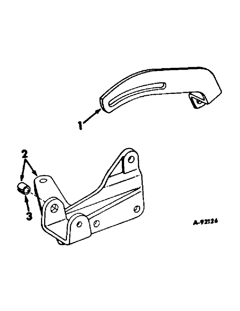 Схема запчастей Case IH V-392 - (C-15) - ALTERNATOR-GENERATOR MOUNTING BRACKETS 