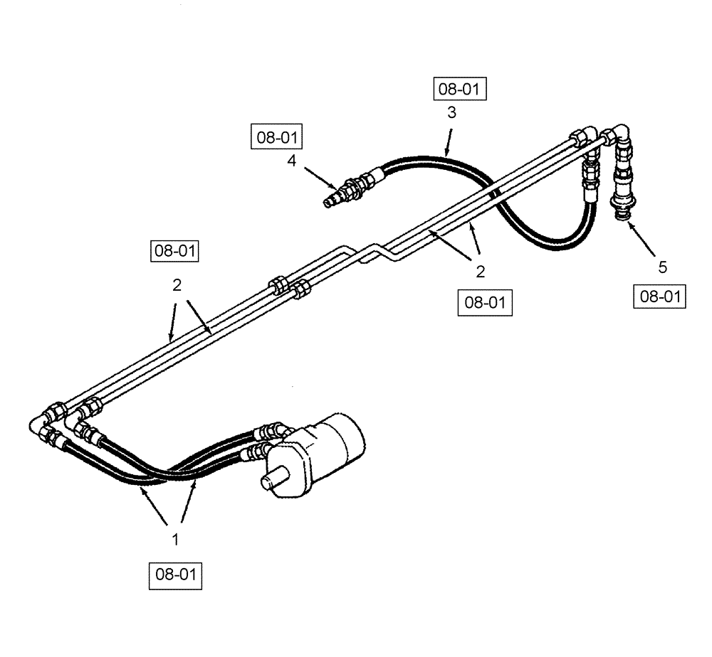 Схема запчастей Case IH 1020 - (01-01) - PICTORIAL INDEX, REEL DRIVE HYDRAULIC SYSTEM (00) - PICTORIAL INDEX