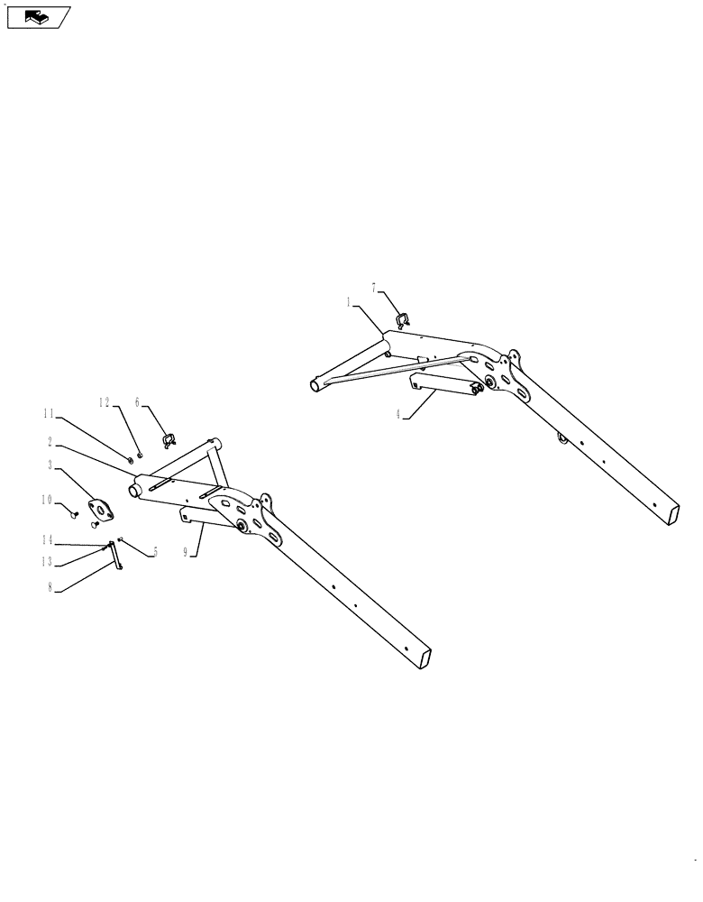 Схема запчастей Case IH 3020-20 - (58.101.01) - REEL ARMS (58) - ATTACHMENTS/HEADERS