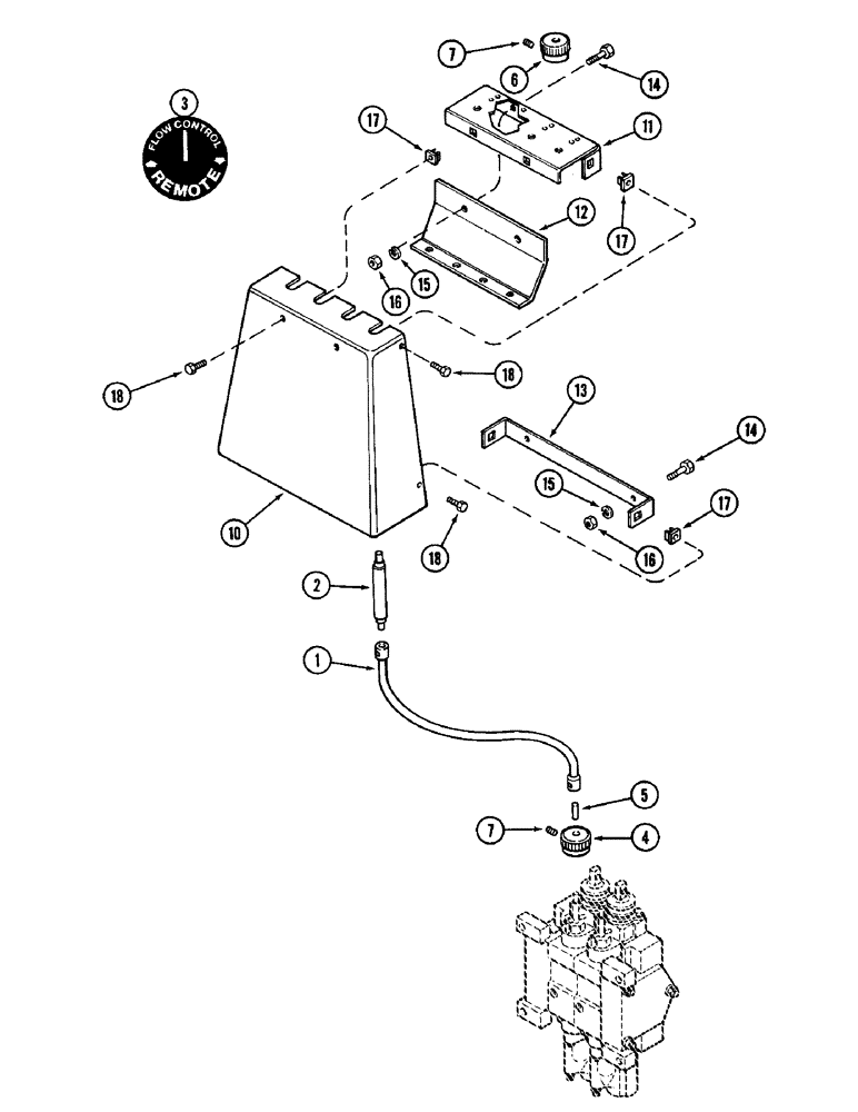 Схема запчастей Case IH 1896 - (8-278) - REMOTE HYDRAULICS, REMOTE FLOW CONTROL KITS (08) - HYDRAULICS