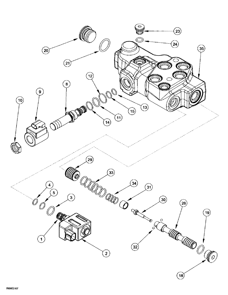 Схема запчастей Case IH MX220 - (8-066) - P.T.O. CONTROL VALVE ASSEMBLY (08) - HYDRAULICS