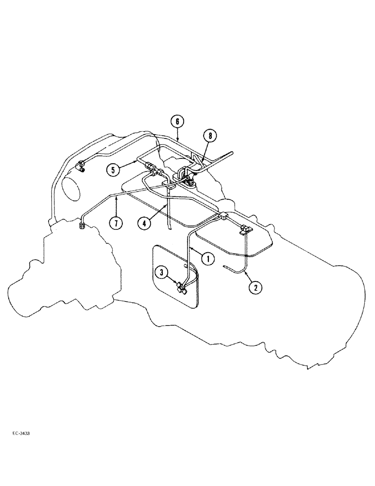 Схема запчастей Case IH 2096 - (1-012) - PICTORIAL INDEX, LUBRICATION HYDRAULICS (00) - PICTORIAL INDEX